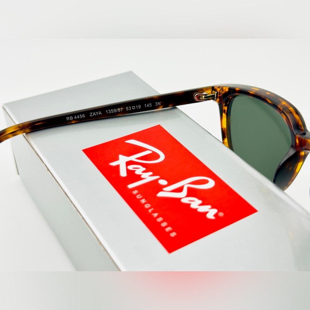 Ray-Ban Sunglasses RB4456 Zaya Bio Based Polished Havana Frame Gray Lens UNISEX! - Picture 12 of 14
